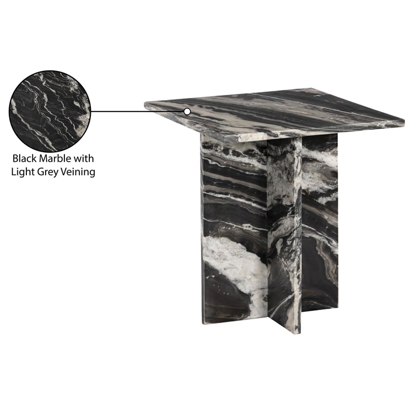 Meridian Furniture Verona Black End Table