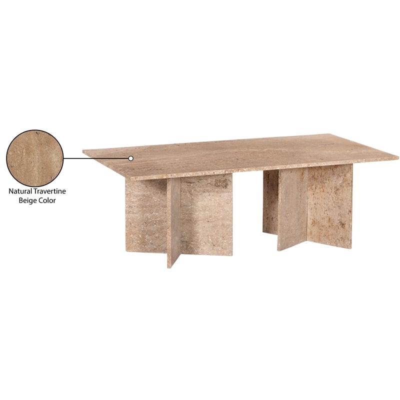 Meridian Furniture Verona Beige Coffee Table