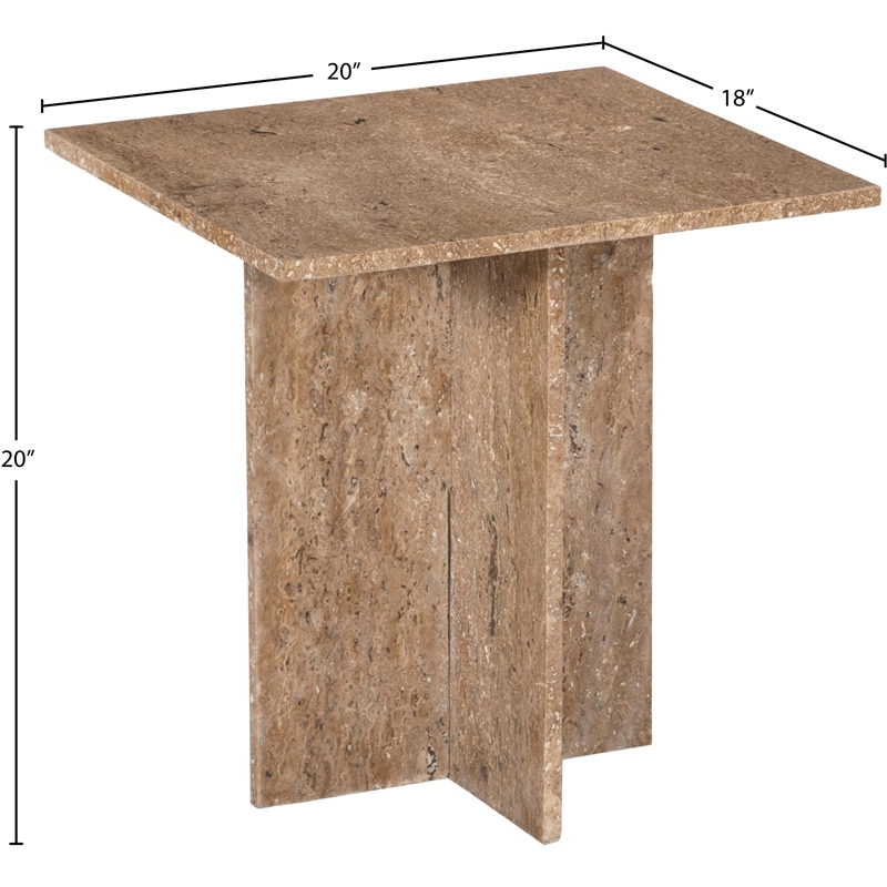 Meridian Furniture Verona Beige End Table