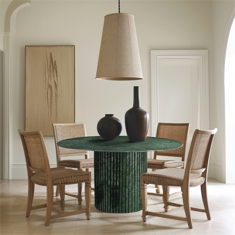 Meridian Furniture Genoa Green Marble Dining Table