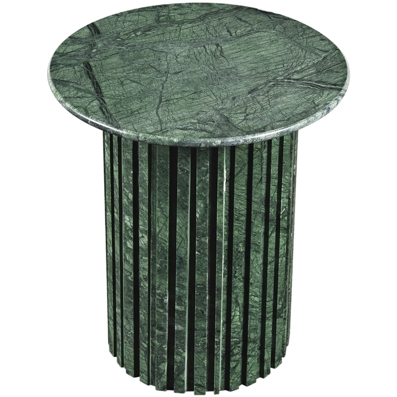 Meridian Furniture Genoa Green Marble End Table