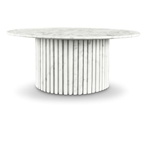 Meridian Furniture Genoa White Marble Coffee Table