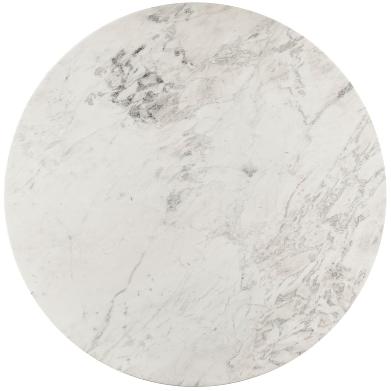 Meridian Furniture Genoa White Marble Dining Table