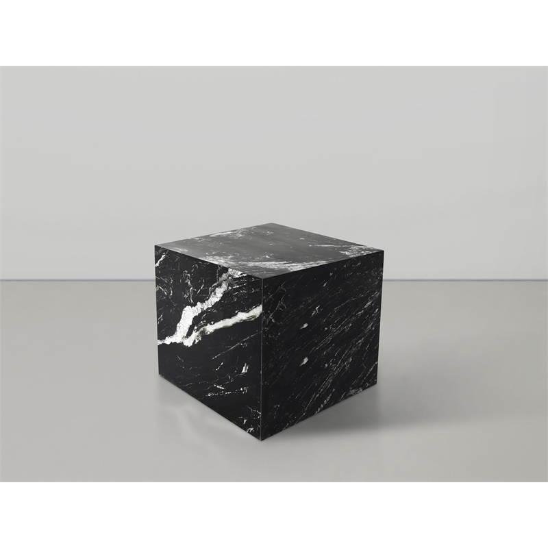Meridian Furniture Bolzano Black Marble End Table