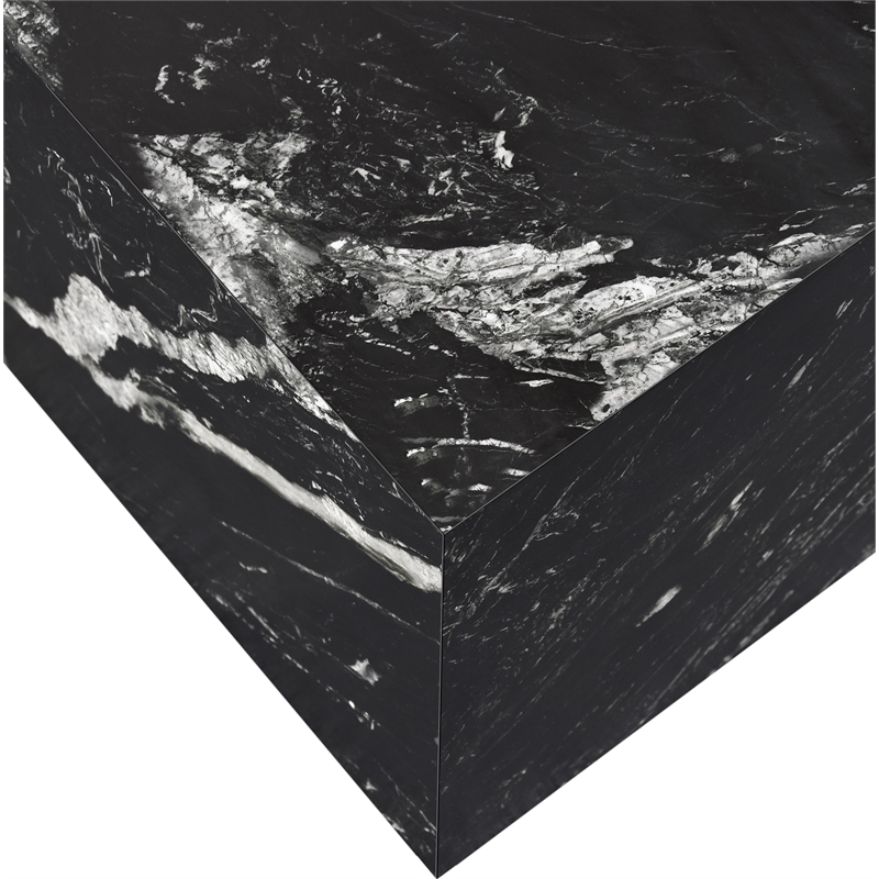 Meridian Furniture Bolzano Black Marble End Table