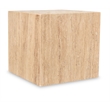 Meridian Furniture Bolzano Beige Travertine End Table