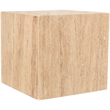 Meridian Furniture Bolzano Beige Travertine End Table