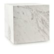 Meridian Furniture Bolzano White Marble End Table