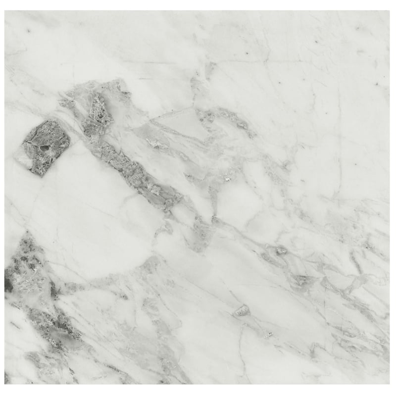 Meridian Furniture Bolzano White Marble End Table