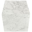 Meridian Furniture Bolzano White Marble End Table