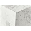 Meridian Furniture Bolzano White Marble End Table