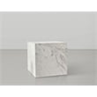 Meridian Furniture Bolzano White Marble End Table