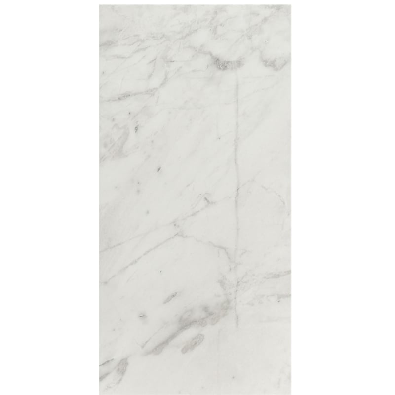 Meridian Furniture Bolzano White Marble End Table