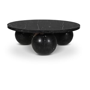 Meridian Furniture Spherical Black Marble Coffee Table