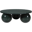 Meridian Furniture Spherical Green Forest Marble Coffee Table