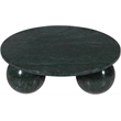 Meridian Furniture Spherical Green Forest Marble Coffee Table