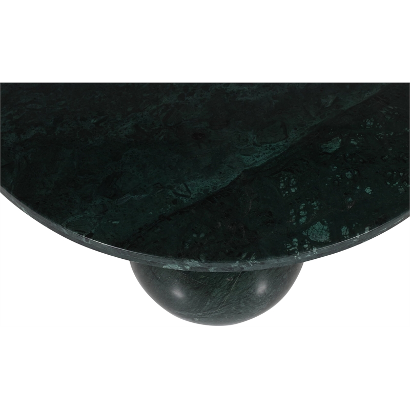 Meridian Furniture Spherical Green Forest Marble Coffee Table