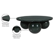Meridian Furniture Spherical Green Forest Marble Coffee Table