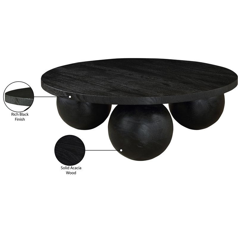Meridian Furniture Spherical Black Coffee Table