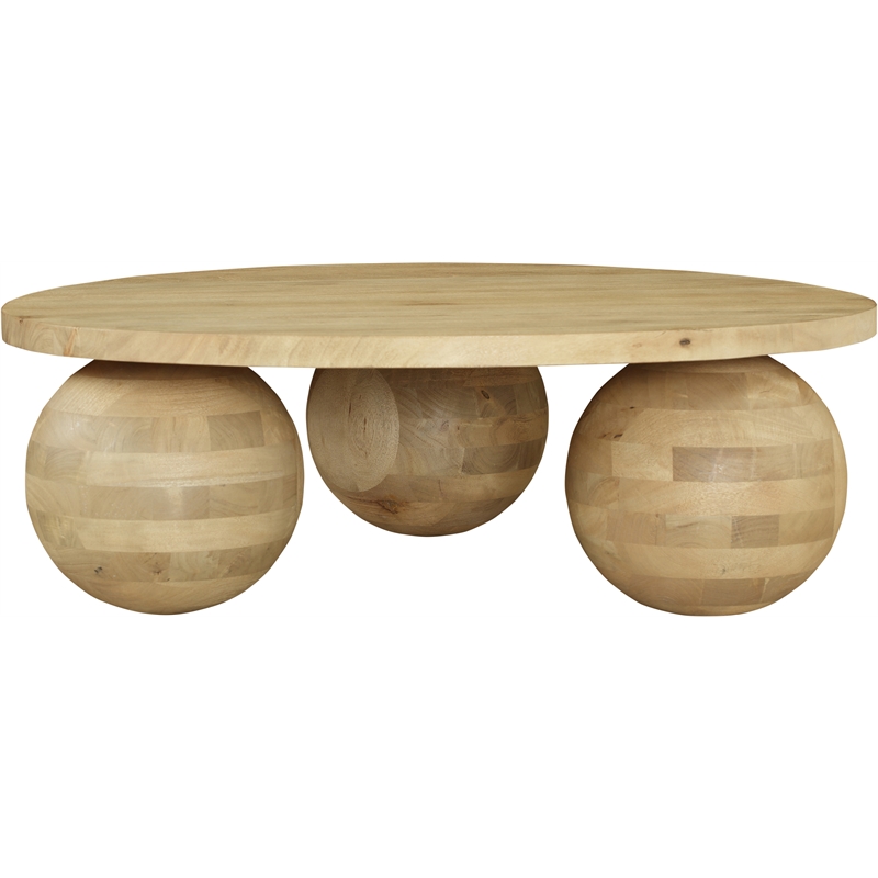 Meridian Furniture Spherical Natural Oak Coffee Table