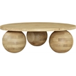 Meridian Furniture Spherical Natural Oak Coffee Table