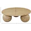 Meridian Furniture Spherical Natural Oak Coffee Table