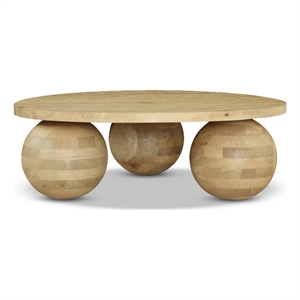 Meridian Furniture Spherical Natural Oak Coffee Table