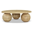 Meridian Furniture Spherical Natural Oak Coffee Table