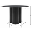 Meridian Furniture Simba Black Dining Table