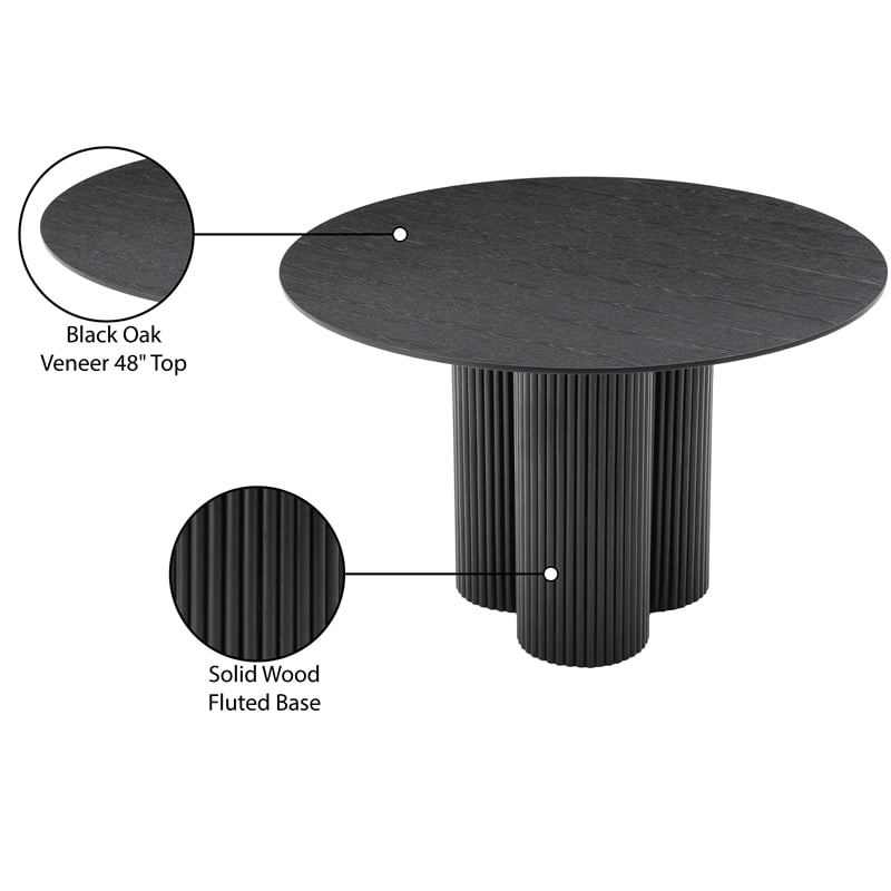 Meridian Furniture Simba Black Dining Table
