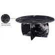 Meridian Furniture Formentera Black Coffee Table