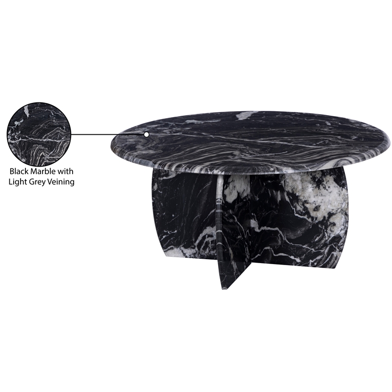Meridian Furniture Formentera Black Coffee Table