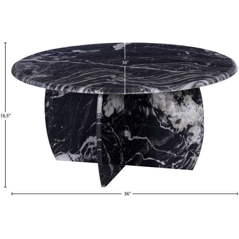 Meridian Furniture Formentera Black Coffee Table