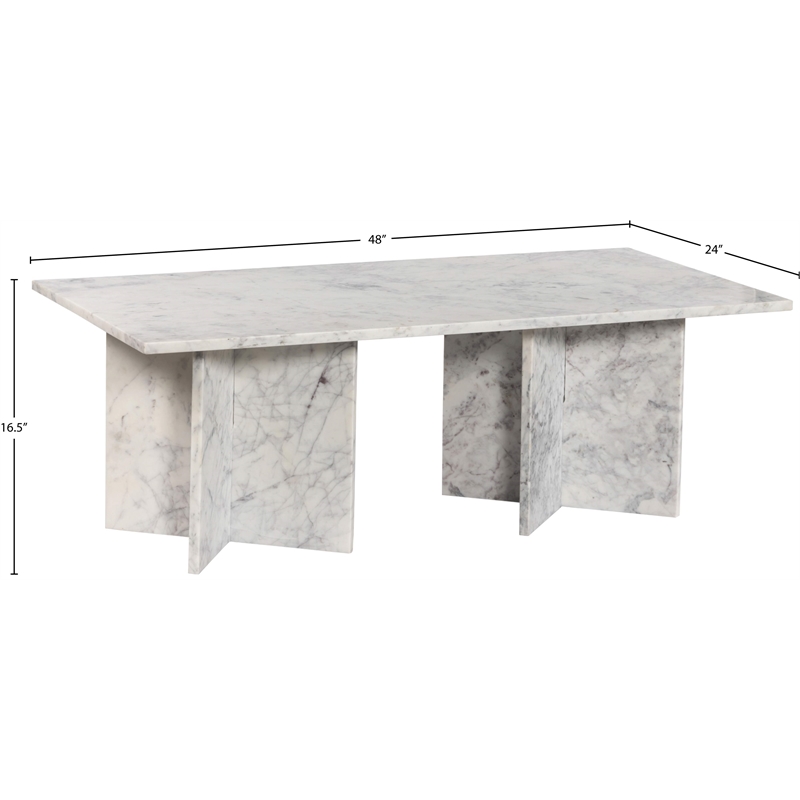 Meridian Furniture Verona White Coffee Table