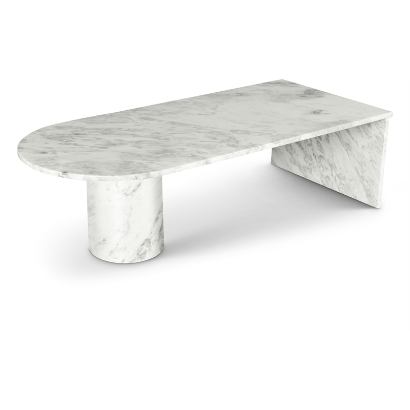 Meridian Furniture Salerno White Coffee Table