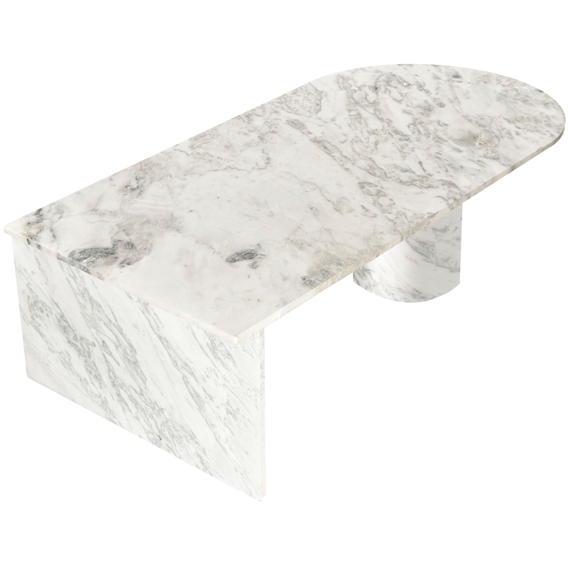 Meridian Furniture Salerno White Coffee Table