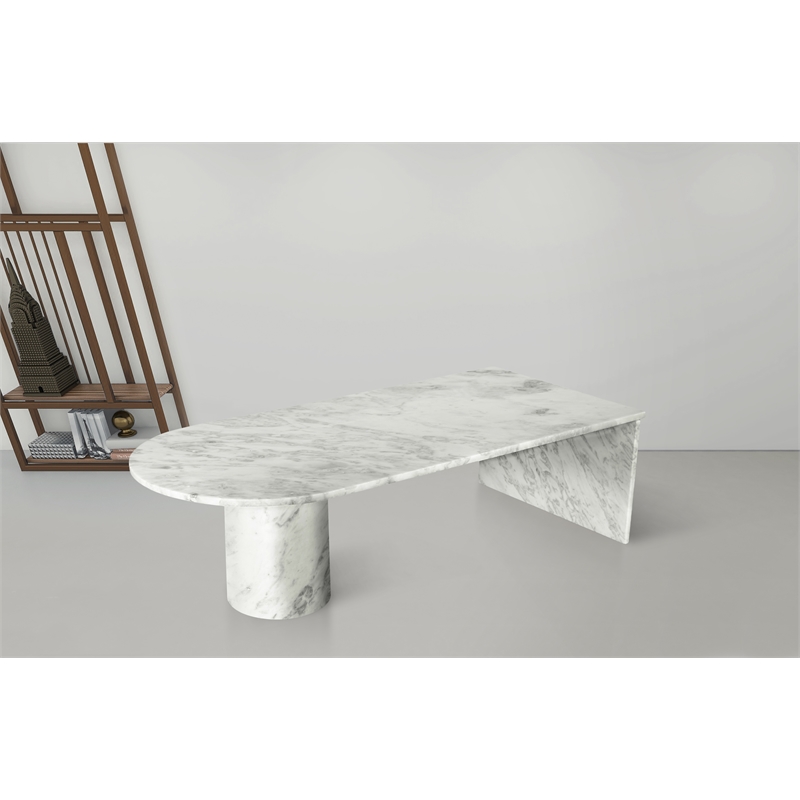 Meridian Furniture Salerno White Coffee Table