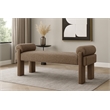 Meridian Furniture Stefano Brown Fabric Bench
