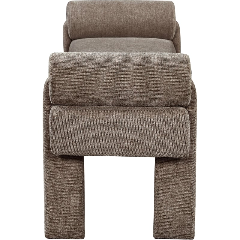 Meridian Furniture Stefano Brown Fabric Bench