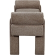 Meridian Furniture Stefano Brown Fabric Bench