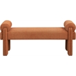 Meridian Furniture Stefano Cognac Fabric Bench