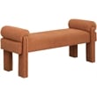 Meridian Furniture Stefano Cognac Fabric Bench
