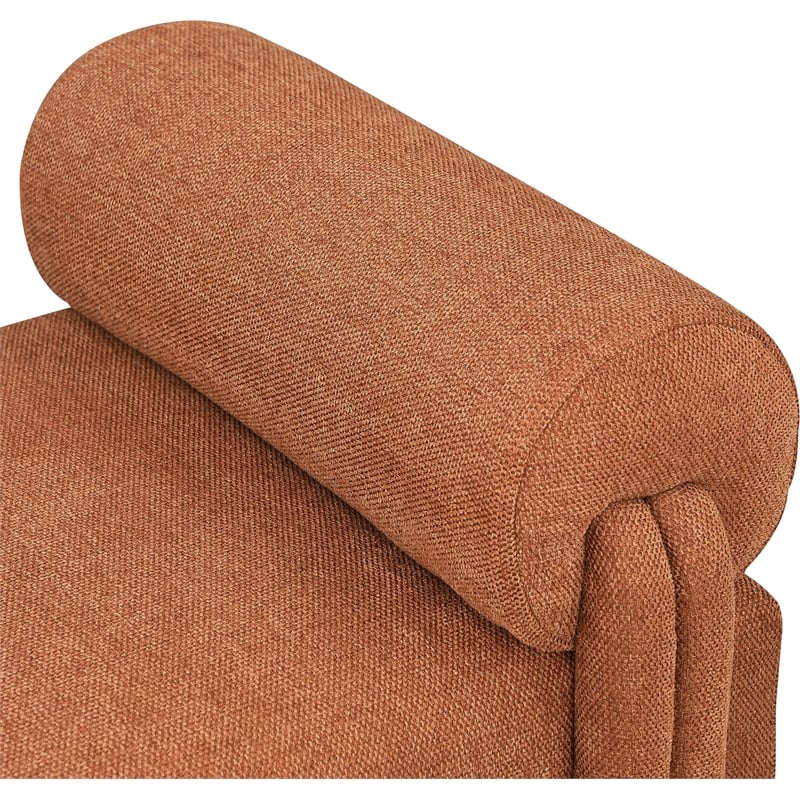 Meridian Furniture Stefano Cognac Fabric Bench