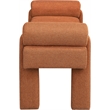 Meridian Furniture Stefano Cognac Fabric Bench