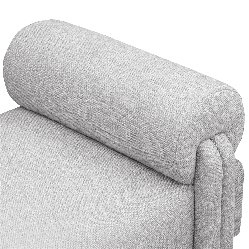 Meridian Furniture Stefano Grey Fabric Bench