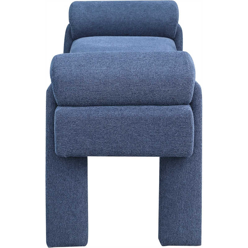 Meridian Furniture Stefano Navy Fabric Bench