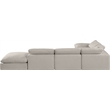 Meridian Furniture Comfy Beige Linen Textured Fabric 6-Pc. Modular Sectional