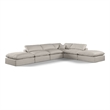 Meridian Furniture Comfy Beige Linen Textured Fabric 6-Pc. Modular Sectional