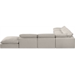 Meridian Furniture Comfy Beige Linen Textured Fabric 7-Pc. Modular Sectional