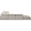 Meridian Furniture Comfy Beige Linen Textured Fabric 7-Pc. Modular Sectional